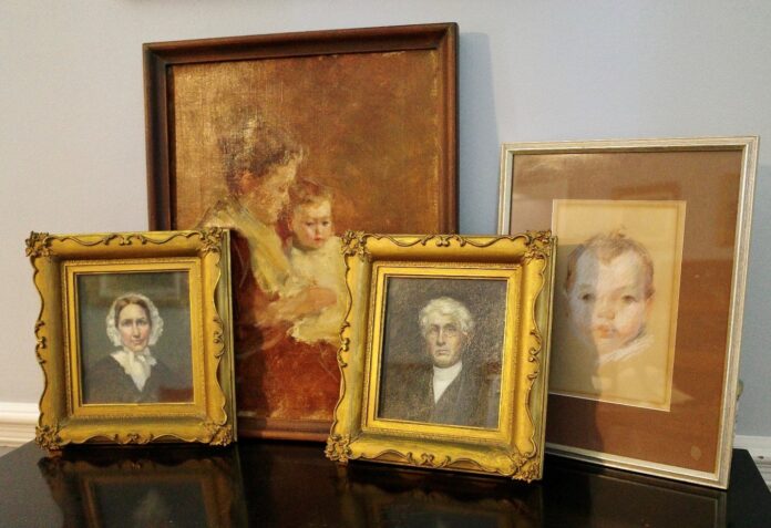 Some off the wall ideas for recycling old portrait paintings